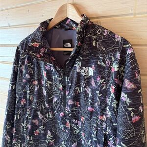 The North Face Black Wild Print Pullover S Trail Running Hiking Jacket